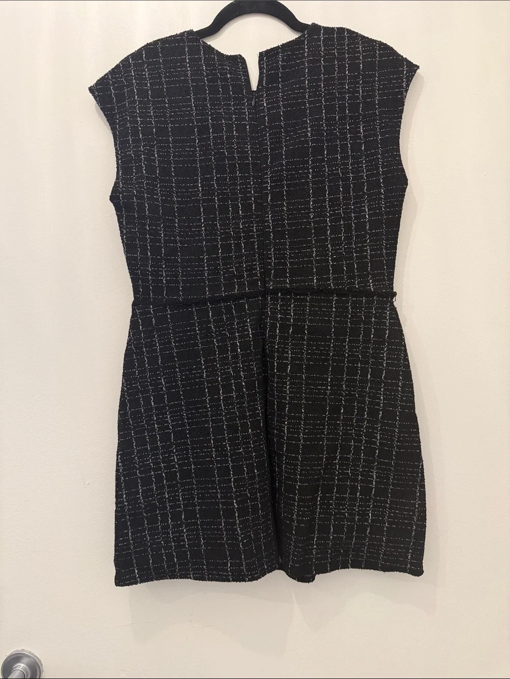 Zara Black and White Tweed Mini Dress - Picture 2 of 3